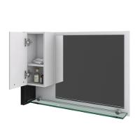 Conjunto Balcão C-cuba F44 E Espelheira Legno 830 Branco Chess C-nogal Branco Chess C-preto ônix - 6