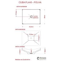 Conjunto Balcão C-cuba F44 E Espelheira Legno 830 Branco Chess C-nogal Branco Chess C-preto ônix - 7