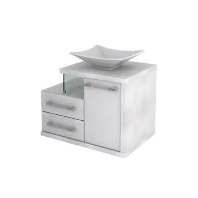 Conjunto Balcão C-cuba L38 Legno 650 - Branco Chess Branco Chess