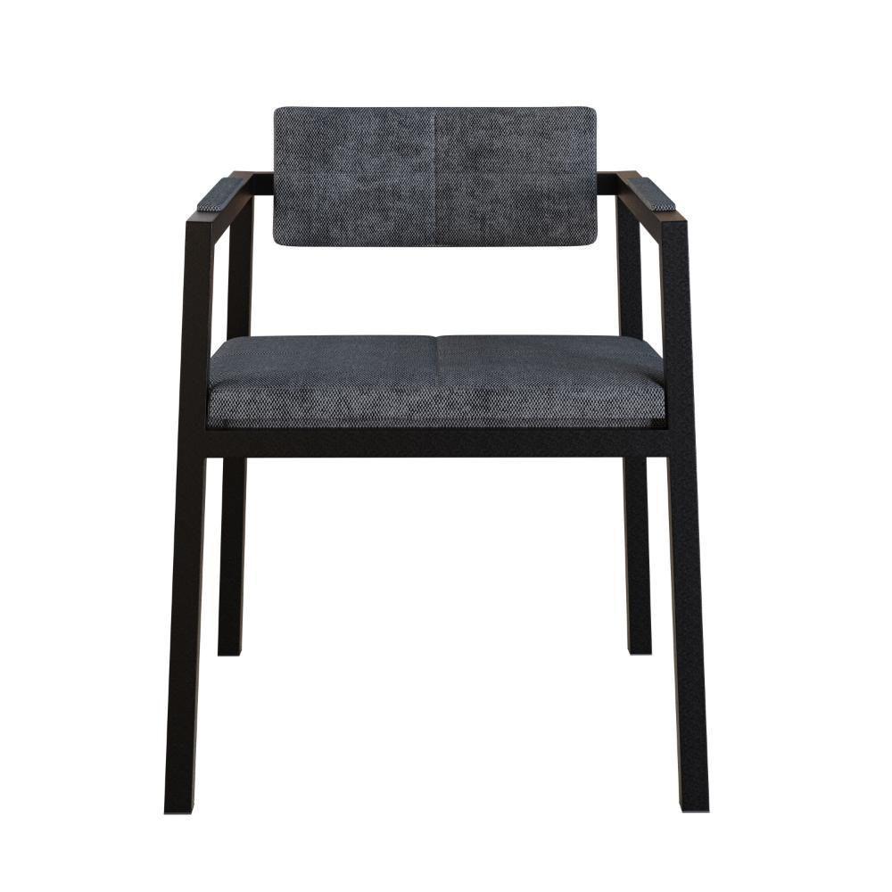 Poltrona Noah Fixa C-4 Pés 78 X 60,5 X 60,5 Cm. Lautrec Grafite Lautrec Grafite - 5