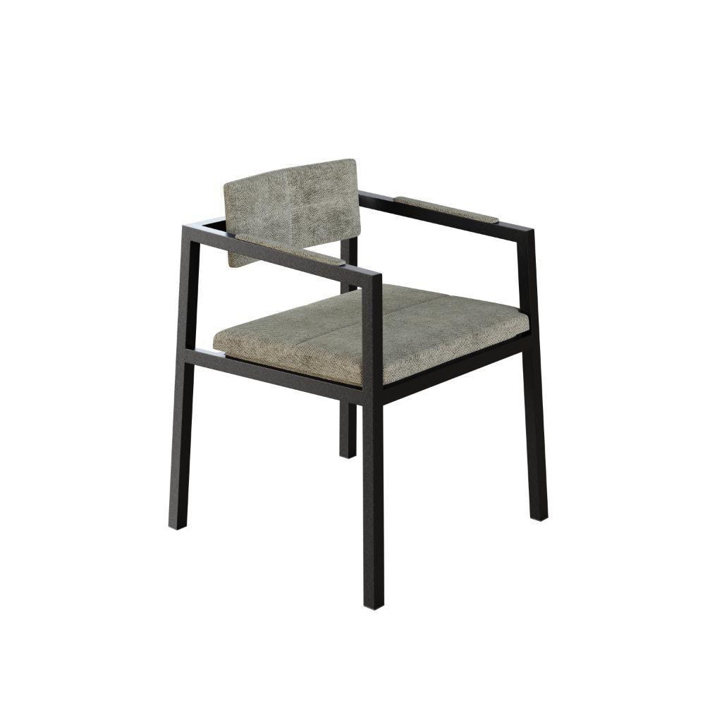 Poltrona Noah Fixa C-4 Pés 78 X 60,5 X 60,5 Cm. Lautrec Marrom Lautrec Marrom - 1