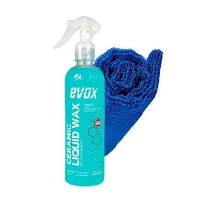 Cera Ceramic Liquid Wax Evox + Toalha De Acabamento 350gsm