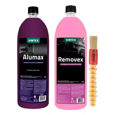 Alumax Limpa Aluminio + Removex Para Chassi + Pincel Externo