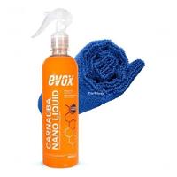 Cera De Carnauba Automotiva Nano Liquid 500ml Evox + Pano - 1