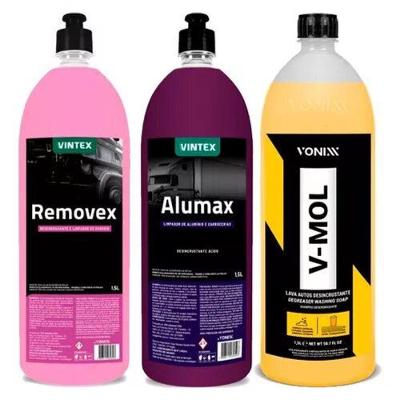 Kit Limpeza Automovel Desingraxante + V-mol Vonixx