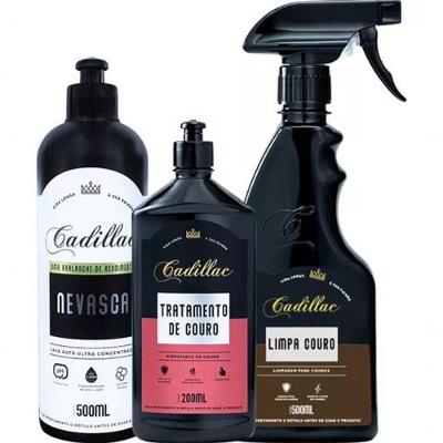 Kit Limpeza Automotiva E Tratamento Couro Nevasca Cadillac