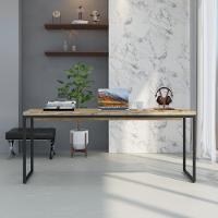 Mesa Dynamica Diretor 180x60x75cm Carvalho - Est.preta Carvalho - Est.preta - 2