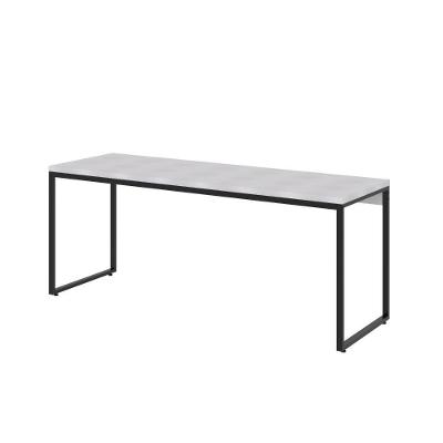 Mesa Dynamica Diretor 180x60x75cm Branco Chess - Est.preta Branco Chess - Est.preta