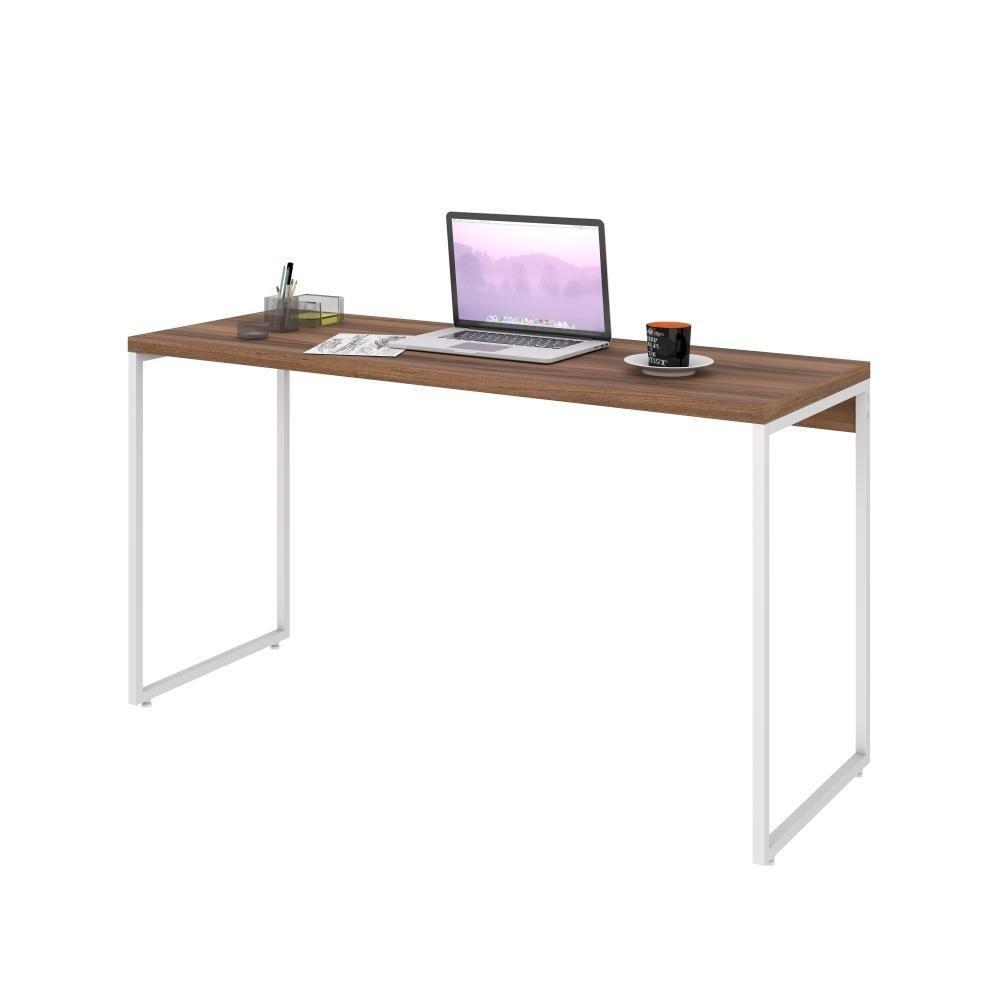 Mesa Dynamica 135x50x75cm Nogal - Est.branca Nogal - Est.branca - 4