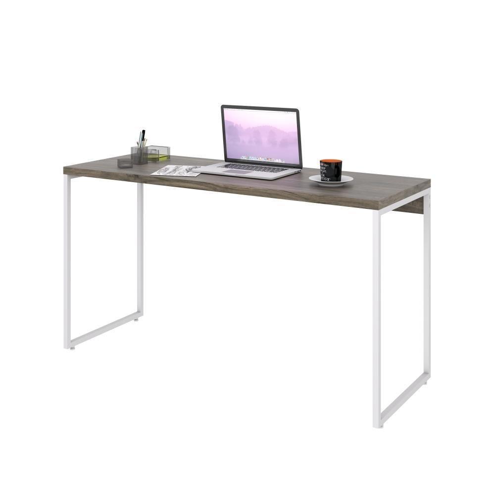 Mesa Dynamica 135x50x75cm Carvalho Dark - Est.branca Carvalho Dark - Est.branca - 4