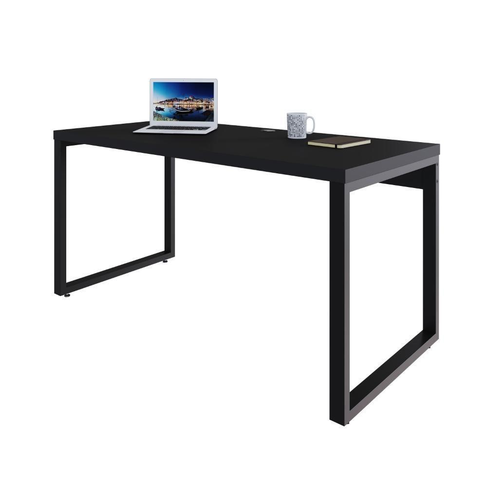 Mesa Diretor 150x70x75cm Yon Preto Tx-est.preta Preto Tx-est.preta - 7