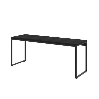 Mesa Dynamica Diretor 180x60x75cm Preto ônix - Est.preta Preto ônix - Est.preta