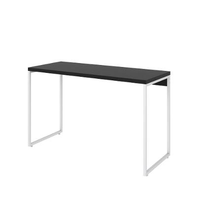Mesa Dynamica 120x50x75cm Preto ônix - Est.branca Preto ônix - Est.branca
