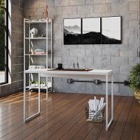 Mesa Dynamica 120x50x75cm Branco Chess - Est.branca Branco Chess - Est.branca - 2