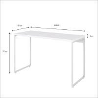 Mesa Dynamica 120x50x75cm Branco Chess - Est.branca Branco Chess - Est.branca - 5
