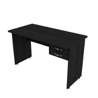Mesa Escrivaninha De Escritório 1,20m Tampo 30mm C-02gavetas Preto ônix - 4