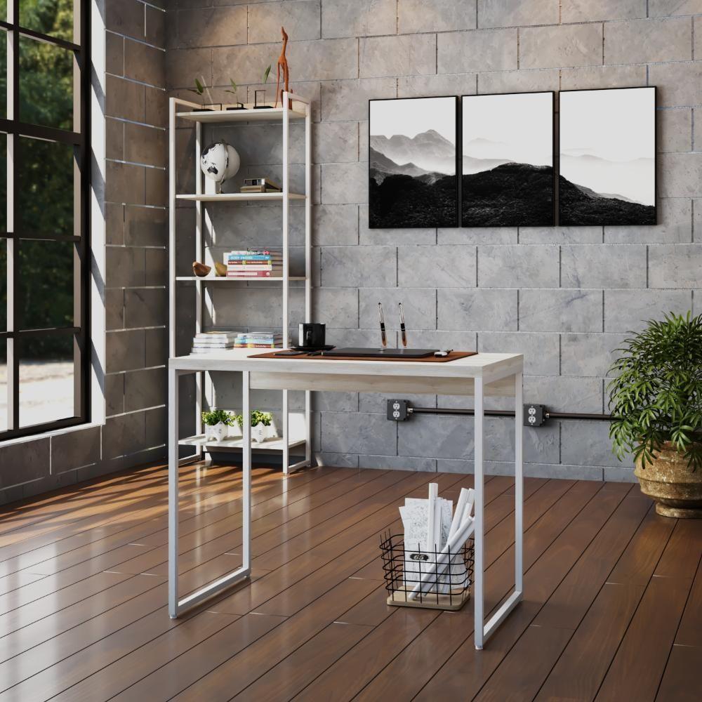 Mesa Dynamica 90x50x75cm Snow - Est.branca Snow - Est.branca - 2