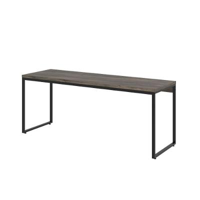 Mesa Dynamica Diretor 180x60x75cm Carvalho Dark - Est.preta Carvalho Dark - Est.preta