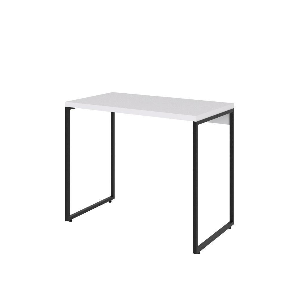 Mesa Dynamica 90x50x75cm Branco Chess - Est.preta Branco Chess - Est.preta - 1