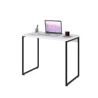 Mesa Dynamica 90x50x75cm Branco Chess - Est.preta Branco Chess - Est.preta - 5