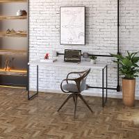 Mesa Dynamica 150x60x75cm Branco Chess - Est.preta Branco Chess - Est.preta - 3