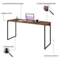 Mesa Dynamica 150x60x75cm Nogal - Est.preta Nogal - Est.preta