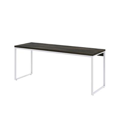 Mesa Dynamica Diretor 180x60x75cm Carvalho Dark - Est.branca Carvalho Dark - Est.branca