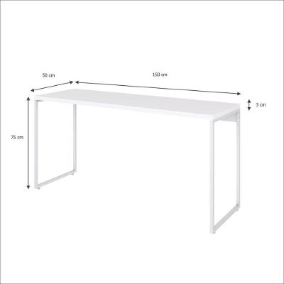 Mesa Dynamica 150x60x75cm Branco Chess - Est.branca Branco Chess - Est.branca