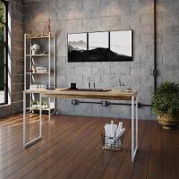 Mesa Dynamica 135x50x75cm Carvalho - Est.branca Carvalho - Est.branca - 2