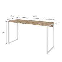 Mesa Dynamica 135x50x75cm Carvalho - Est.branca Carvalho - Est.branca - 5