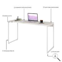 Mesa Dynamica 135x50x75cm Snow - Est.branca Snow - Est.branca - 3