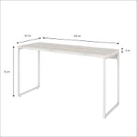 Mesa Dynamica 135x50x75cm Snow - Est.branca Snow - Est.branca - 5