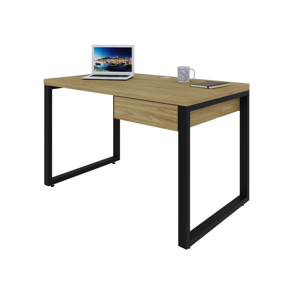 Mesa Operacional C-01gav. 120x70x75cm Yon Vermont Oak-est.preta Vermont Oak-est.preta - 5