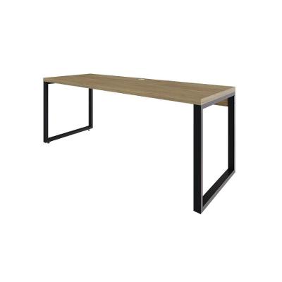 Mesa Presidente 190x70x75cm Yon Vermont Oak-est.preta Vermont Oak-est.preta