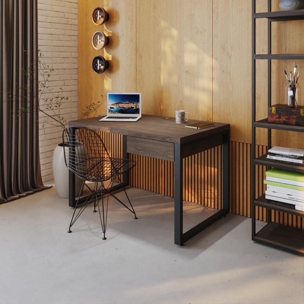 Mesa Operacional C-01gav. 120x70x75cm Yon Terracota-est.preta Terracota-est.preta - 2