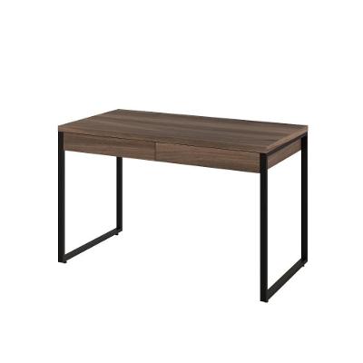 Mesa Kuadra Office 120x60x75cm C-02 Gavetas Nogal - Est.preta Nogal - Est.preta