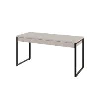 Mesa Kuadra Diretor 150x60x75cm C-02 Gavetas Branco Chess - Est.preta Branco Chess - Est.preta - 1