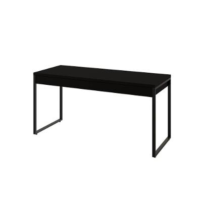 Mesa Kuadra Diretor 150x60x75cm C-02 Gavetas Preto ônix - Est.preta Preto ônix - Est.preta