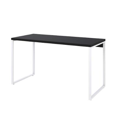 Mesa Kuadra Office 135x60x75cm Preto ônix - Est.branca Preto ônix - Est.branca
