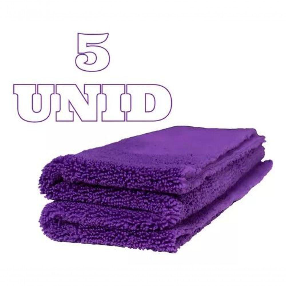 Kit 05 Microfibra Toalha Pano Flanela Zacs 40 X 40cm - 1