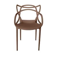 Conjunto Mesa De Jantar Retangular Eiffel Preta 120x80cm Com 4 Cadeiras Allegra - Marrom - 6