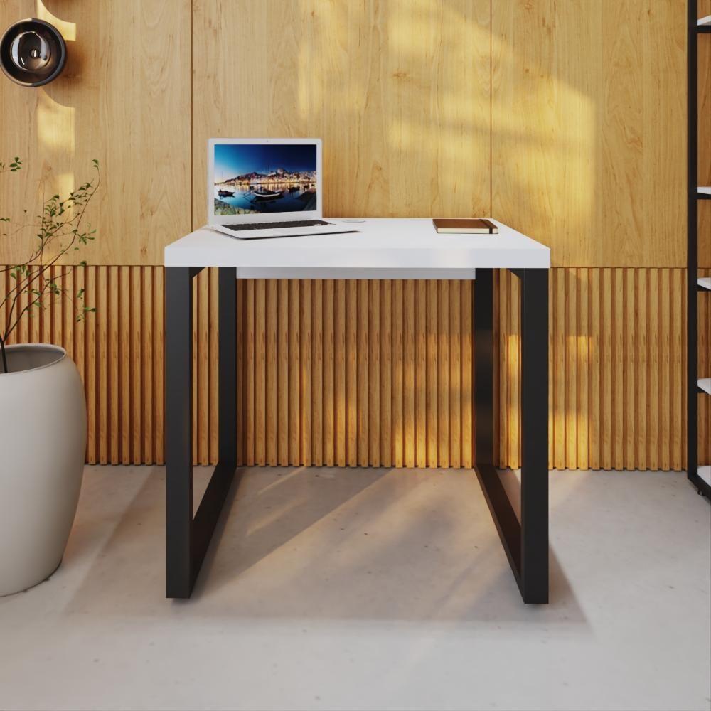 Mesa Operacional 80x60x75cm Yon Branco Tx-est.preta Branco Tx-est.preta - 4