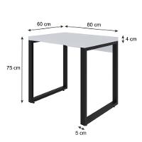 Mesa Operacional 80x60x75cm Yon Branco Tx-est.preta Branco Tx-est.preta - 7