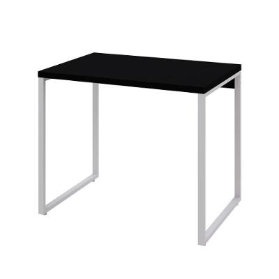 Mesa Kuadra Office 90x60x75cm Preto ônix - Est.branca Preto ônix - Est.branca