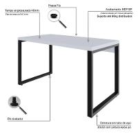 Mesa Operacional 135x70x75cm Yon Branco Tx-est.preta Branco Tx-est.preta - 3