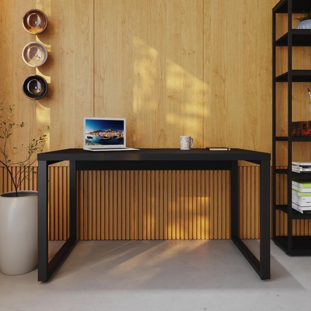 Mesa Operacional 135x70x75cm Yon Preto Tx-est.preta Preto Tx-est.preta - 4