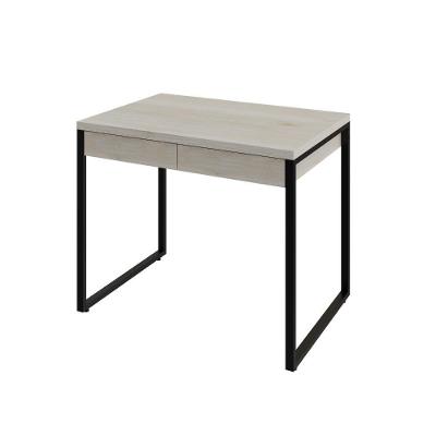 Mesa Kuadra Office 90x60x75cm C-02 Gavetas Snow - Est.preta Snow - Est.preta