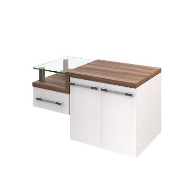 Gabinete Para Banheiro Com Espelheira Legno 830 Sem Cuba Branco Chess C-nogal