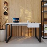 Mesa Operacional C-01gav. 135x70x75cm Yon Branco Tx-est.preta Branco Tx-est.preta