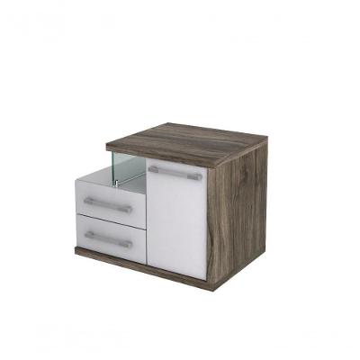 Gabinete Legno 650 (somente Balcão) Branco Chess C-carvalho Dark